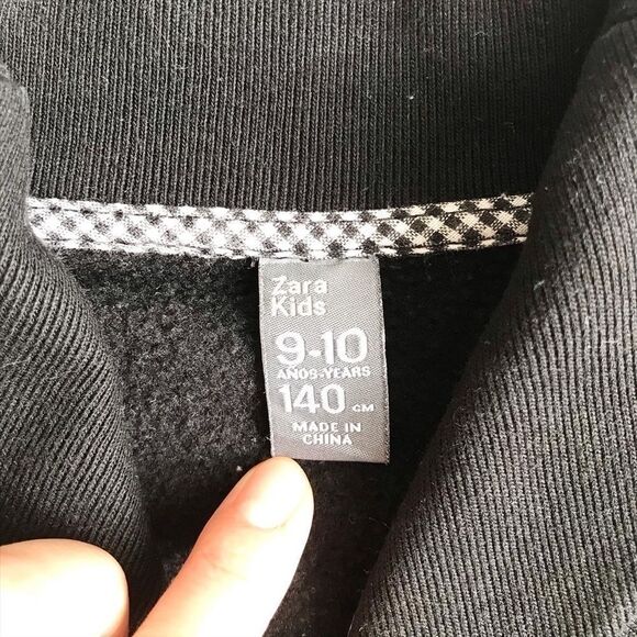Zara sweatshirt cardigan/light jacket EUC 9-10Y - Picture 3 of 4